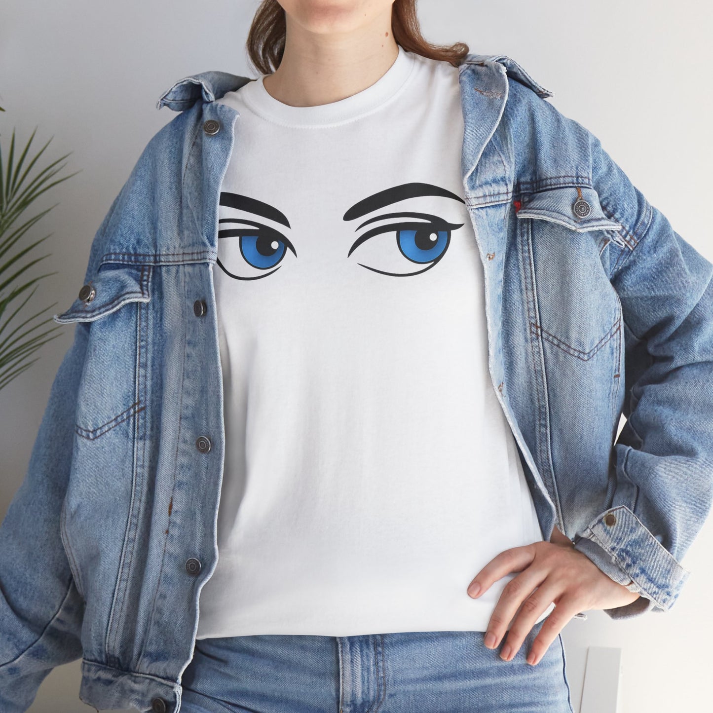 Funny Side Eye T-Shirt – Unisex Cotton Tee, Retro Graphic Shirt, Unique Gift for Friends, Casual Summer Outfit, Trendy Streetwear Top, Statement Shirt, Everyday Wear