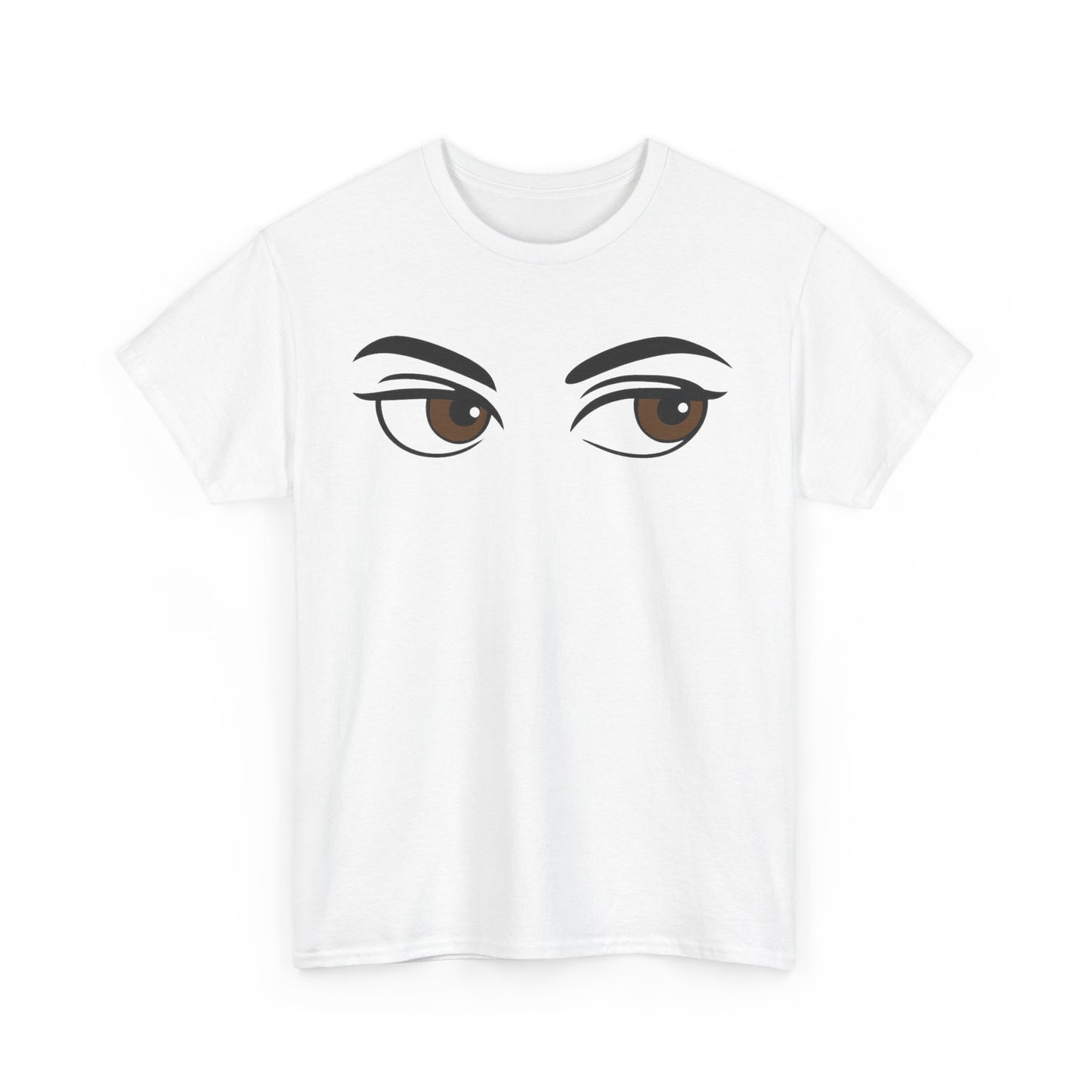 Funny Side Eye T-Shirt – Unisex Cotton Tee, Retro Graphic Shirt, Unique Gift for Friends, Casual Summer Outfit, Trendy Streetwear Top
