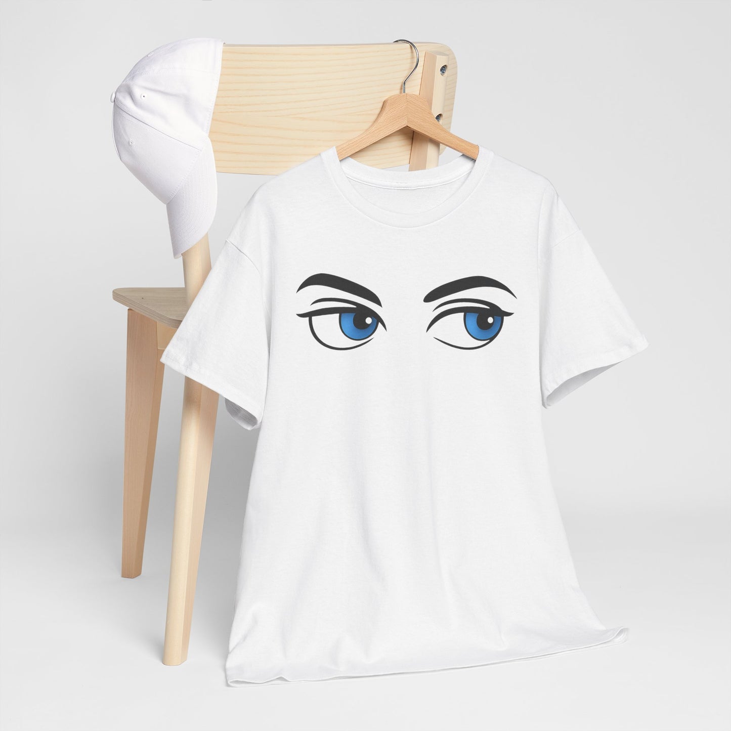 Funny Side Eye T-Shirt – Unisex Cotton Tee, Retro Graphic Shirt, Unique Gift for Friends, Casual Summer Outfit, Trendy Streetwear Top, Statement Shirt, Everyday Wear